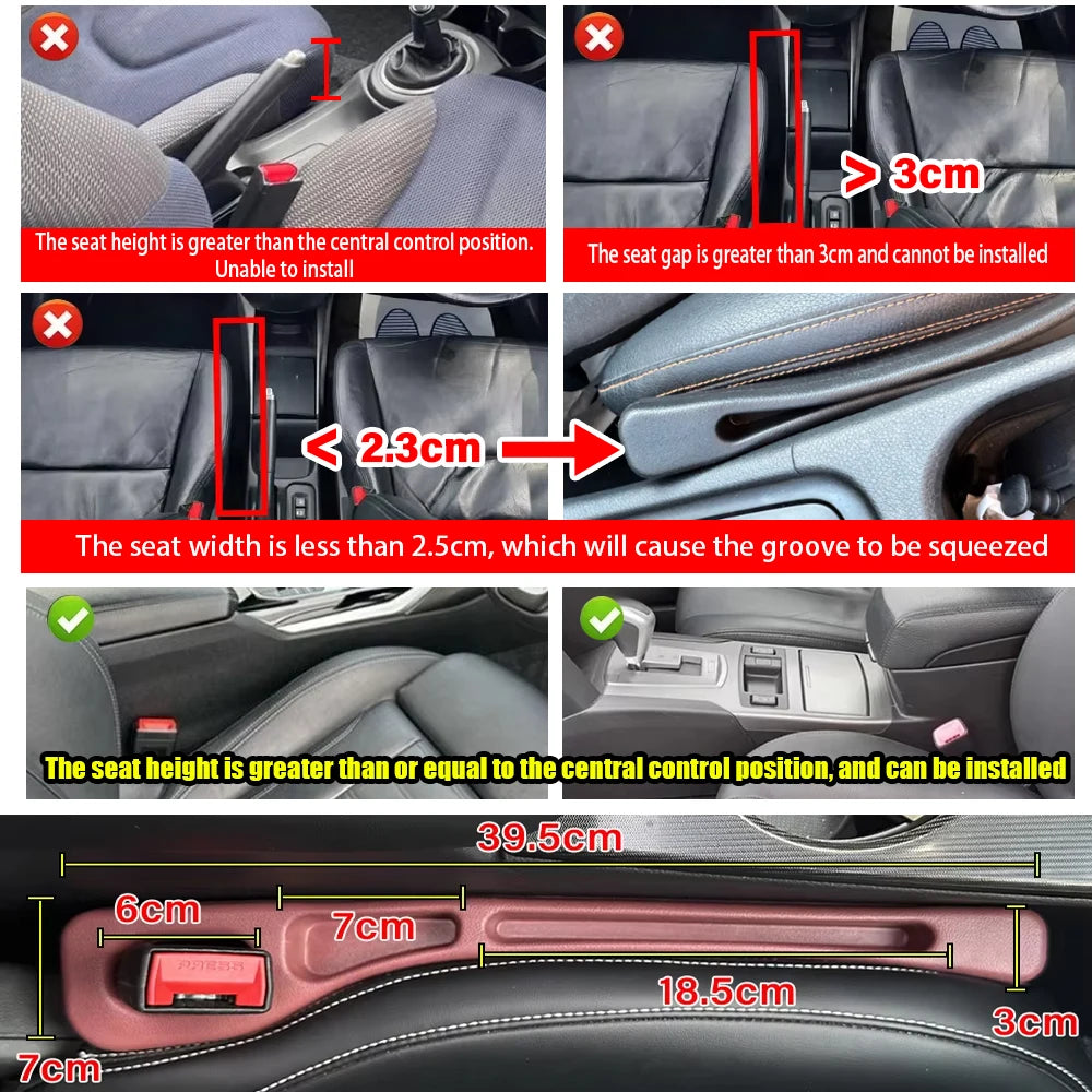 Premium Car Seat Gap Filler (2PCS)